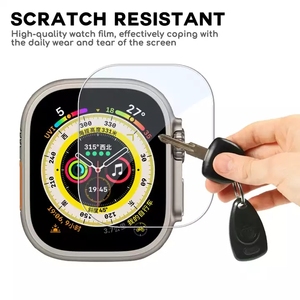 Apple için yüksek temizle şeffaf cam izle Ultra 49mm ekran koruyucu Apple Apple izle 8 ekran koruyucu temperli cam - Product Image 4