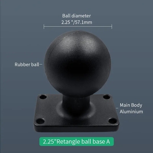 360 Degree Tv <strong>Mounts</strong> Vesa 100x100 Monitor Adapter <strong>2</strong>.25'' square Ball Car Truck Mounted Computer Holder Monitor Arm Vesa for Ram - Product Image 3