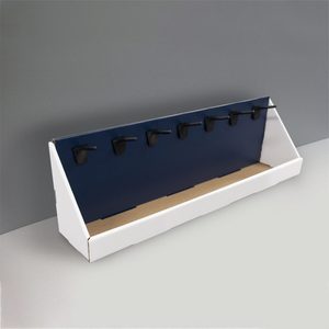 Soporte de exhibición de mesa de mostrador con gancho Estante de cartón colgante de papel pequeño de alta calidad personalizado Premium - Product Image 5