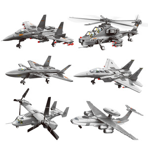 Çocuk eğitim oyuncaklar serisi küçük parçacıklar WZ10 helikopter savaş gemisi modeli monte yapı taşları oyuncak çocuklar için - Product Image 3