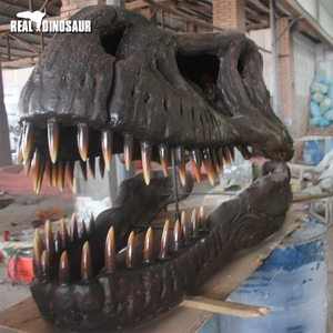 人造恐龙博物馆展出化石复制品真人大小霸王龙头骨 - Product Image 1