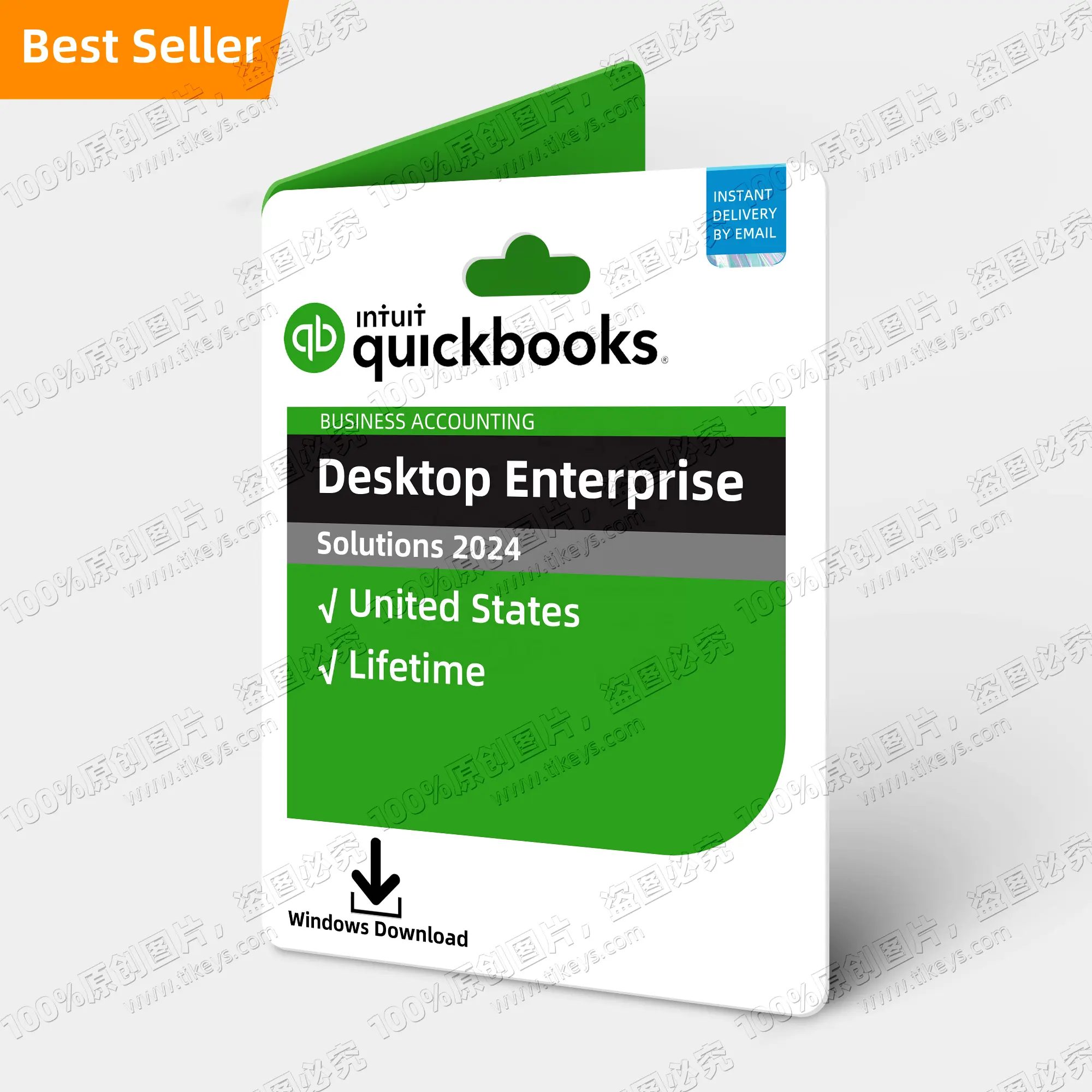 24/7 Online-E-Mail-Lieferung QuickBook Desktop Enterprise Solutions 2024 US für Windows lebenslange Finanzbuchungssoftware