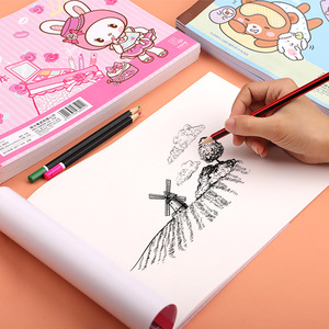 Лидер продаж, скетчбук Kawaii A4 B5 Dawing, скетчбук на заказ, блокнот на спирали, блокнот для заметок, бумага, скетчбук для детей, студентов - Product Image 3