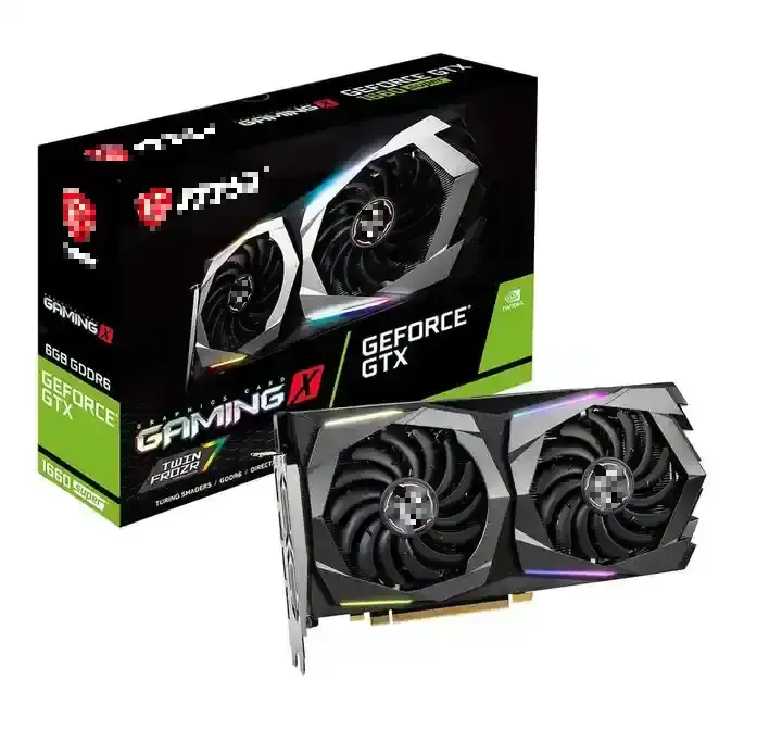 売れ筋GeForce GTX 1660スーパー6GBGPUグラフィックスカード新品中古ゲーミングカードデスクトップラップトップPCIVGA機能ファンクーラー