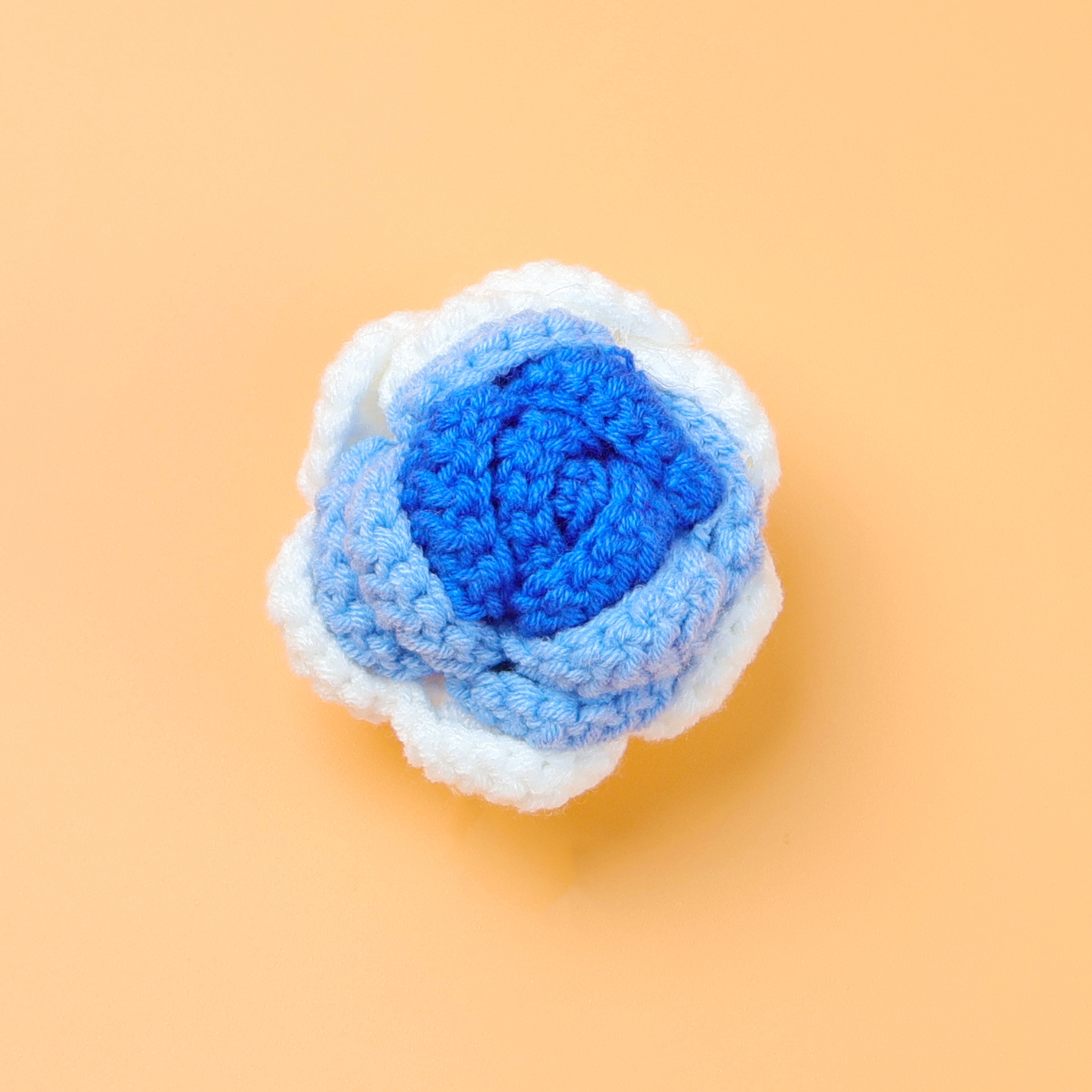 Gradiente azul-Rosa cabeza de flor (con soporte de flor)
