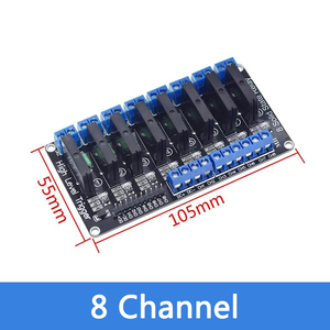 Relè 5V 12V 24V 1 2 4 8 canali per OMRON SSR modulo relè a stato solido di alto livello 250V 2A per Arduino - Product Image 6