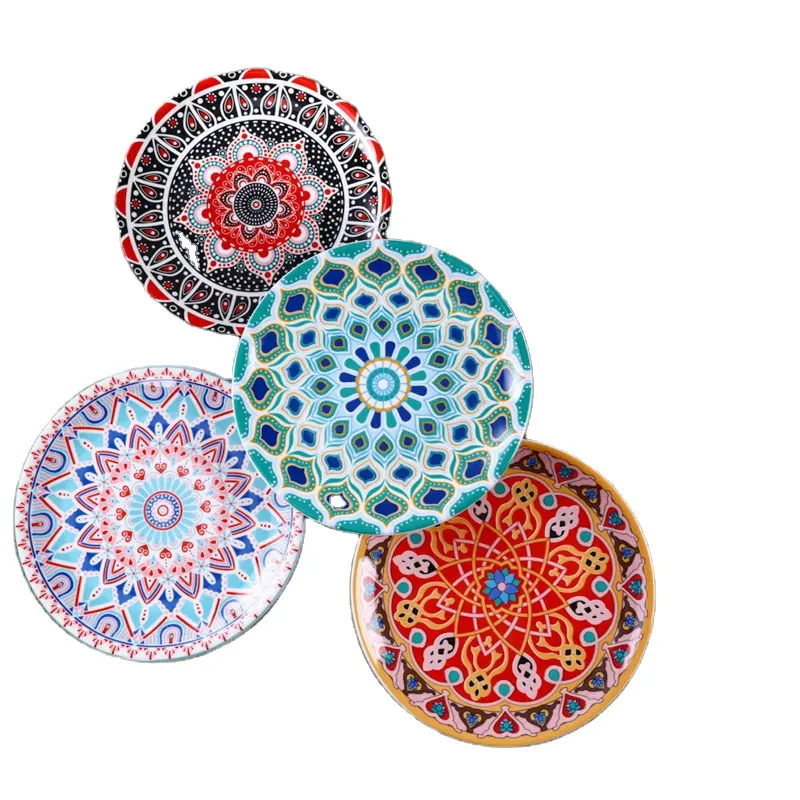 Vajilla de cerámica de estilo europeo, platos y discos