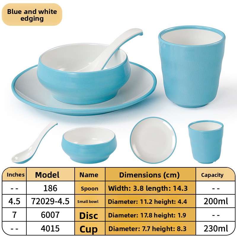 Bordure bleue et blanche