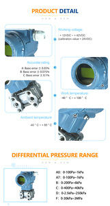 Transmetteur de pression différentielle liquide Huatian CYB6300 ODM OEM 4-20ma avec affichage produit de qualité de la Chine - Product Image 2