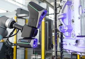 Universeller UR5-Roboterarm-Kol labor roboter mit 3D-Scanner als automat isierte 3D-Messstation für Maschinen neigung - Product Image 4