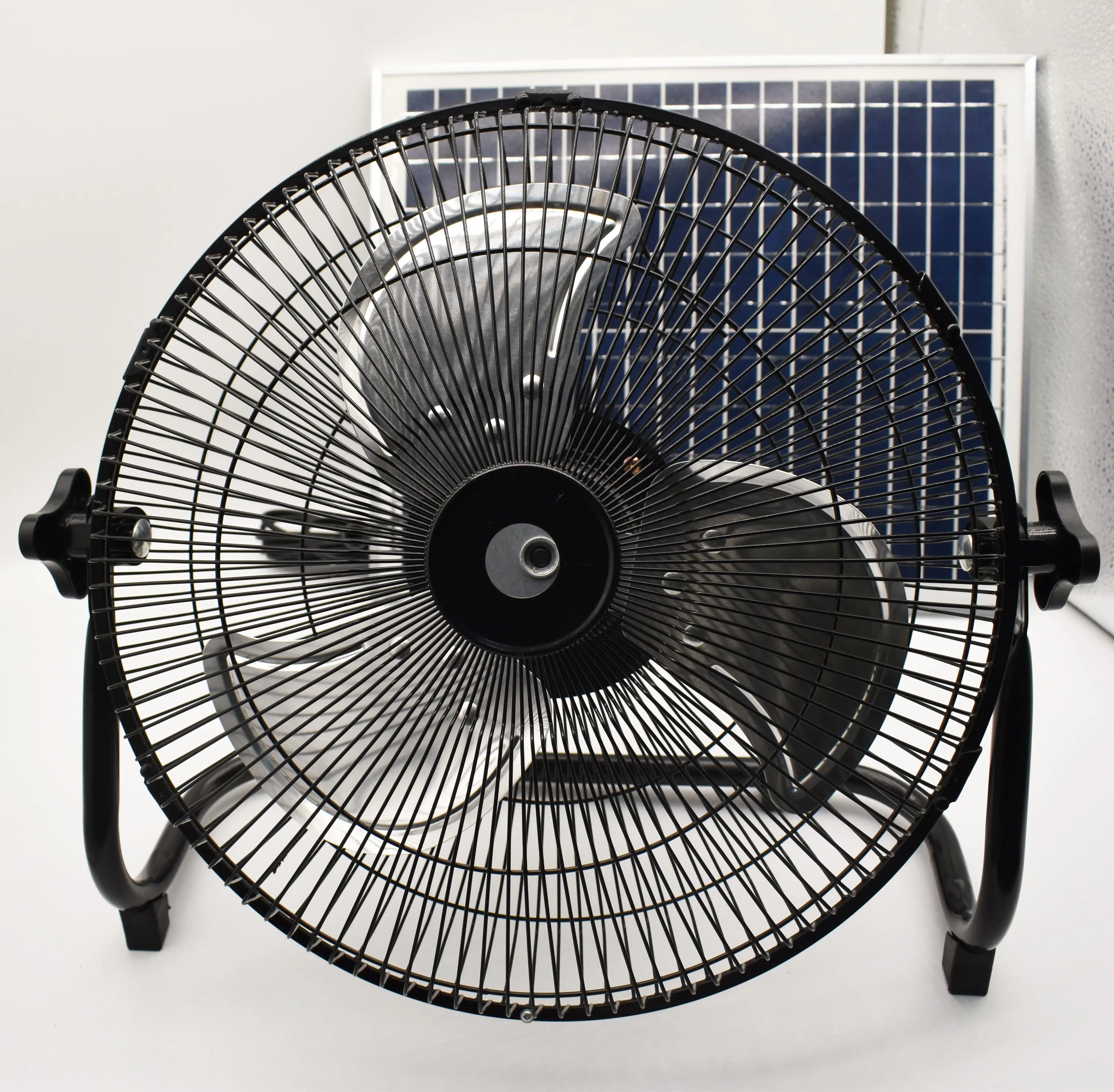 Ventilatore ricaricabile da 12 pollici del produttore ventilatore solare ventilatore a risaia con spina USB