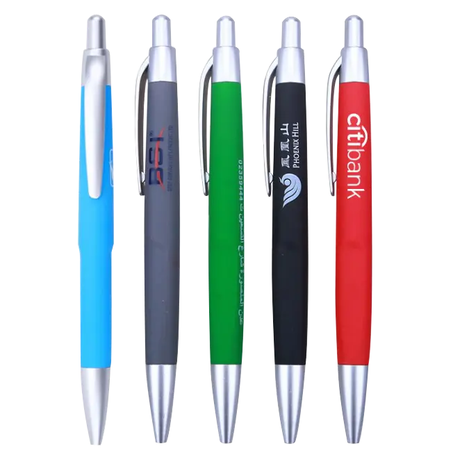 Bolígrafo de plástico promocional con tu marca y código QR, bolígrafos de gel