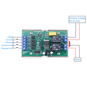 DCモータードライバーモジュール5V12V 24V 36V 5A100Wフォワードリバースコントローラー20Aリミットコントローラー - Product Image 2