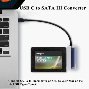 OEM USB2.0/3.0 <strong>to</strong> SATA Cable <strong>USB</strong> A/C <strong>to</strong> SSD Adapter with 0.2m Cable Compatible With 2.5 Inch SATA HDD - Product Image 3