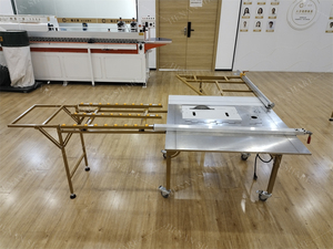 Çok fonksiyonlu sürgülü katlanır masa testere yatay panel testere makinesi ahşap kesme masa testere - Product Image 6