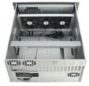 8U ATX ordenador LCD servidor caso AI servidor chasis con Panel táctil teclado plástico aleación de aluminio estilo con ventilador 8U Rack - Product Image 6