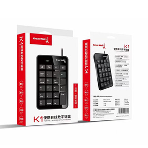 K1 Digital Wired Keyboard 23 Keys Supermarket Receipts Bank Financial Accounting Securities <strong>Notebook</strong> <strong>Computer</strong> Mini Keyboard - Product Image 6