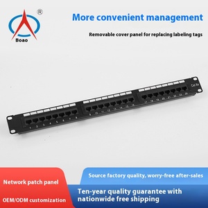 24-Port CAT6A Network RJ45 Unshielded <strong>Patch</strong> <strong>Panel</strong> Network Data Interface <strong>Module</strong> - Product Image 3