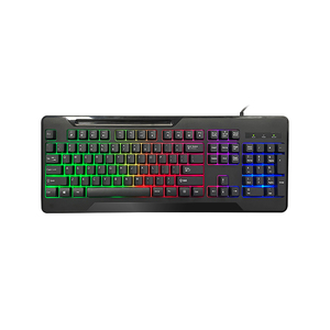 KBL-209 angepasste USB-Gaming-Tastatur Multi color Hintergrund beleuchtung 104/105 Multimedia-Computer tasten unterstützt Englisch C ROHS-zertifiziert - Product Image 2