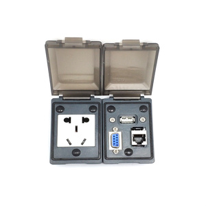 Interfaces de comunicación de panel frontal inteligente, toma de corriente con conexión USB para armario de equipos - Product Image 1
