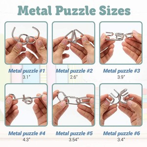 Beyin teasers metal mantık el uyumsuzluk istihbarat küp iq çapak 3d bulmacalar ahşap bulmaca beyin teaser zihin oyunu oyuncak - Product Image 4