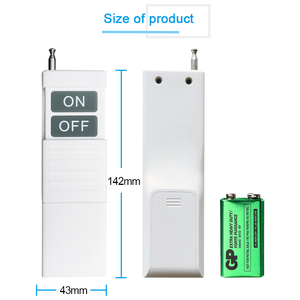 Ehrliche neue 2-Tasten-3000-Meter-Fernbedienung mit großen Tasten RF315/433MHz für NFC-Empfänger - Product Image 2