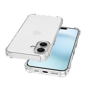 IPhone16用の新しいクリア電話ケース耐衝撃性透明エアコーナーTPU iPhone 16 Pro <span class=keywords><strong>Max</strong></span> 16 Plus用のクリア電話ケースカバー