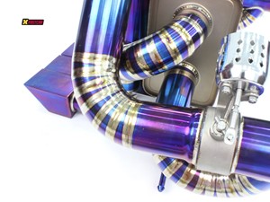 Downpipe พร้อมระบบป้องกันความร้อนไอเสียสำหรับ lambLamborghini LP750 SV V12 valved muffler รีโมทคอนโทรล catback เคล็ดลับไอเสีย - Product Image 3