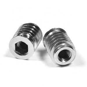 M6ステンレス鋼六角ソケットドライブフランジインサートナット木製家具用M6 * 13MM M8 * 13MM六角インサートナット - Product Image 4