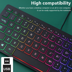 Mini Small Size Wired <strong>Keyboard</strong> LED Backlit Chocolate Luminous USB Interface New for Notebook Desktop <strong>Computer</strong> Office Game <strong>Use</strong>