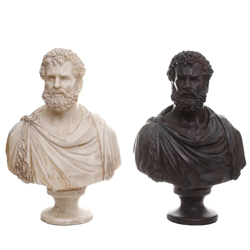 Best Selling Art Creative Resin Statue , home wall decoration European Character Aristotle Bust Sculpture