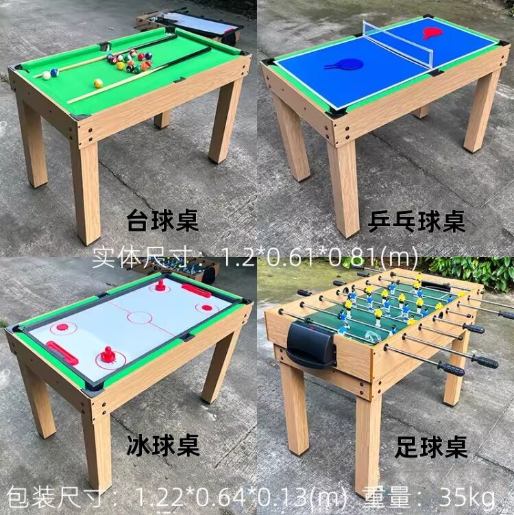 Mesa de hockey sobre hielo cuatro en uno de 12 m para niños