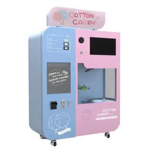 Unbemannter Verkaufs automat Zuckerwatte Holiday Plaza Snacks Vendors Machine für Sugar Flower Candy