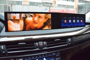 21英寸双屏互动显示器，适用于宝马X5 X6 2010- (E70 E71)，安卓13 Carplay全球定位系统音乐视频多媒体监视器 - Product Image 3