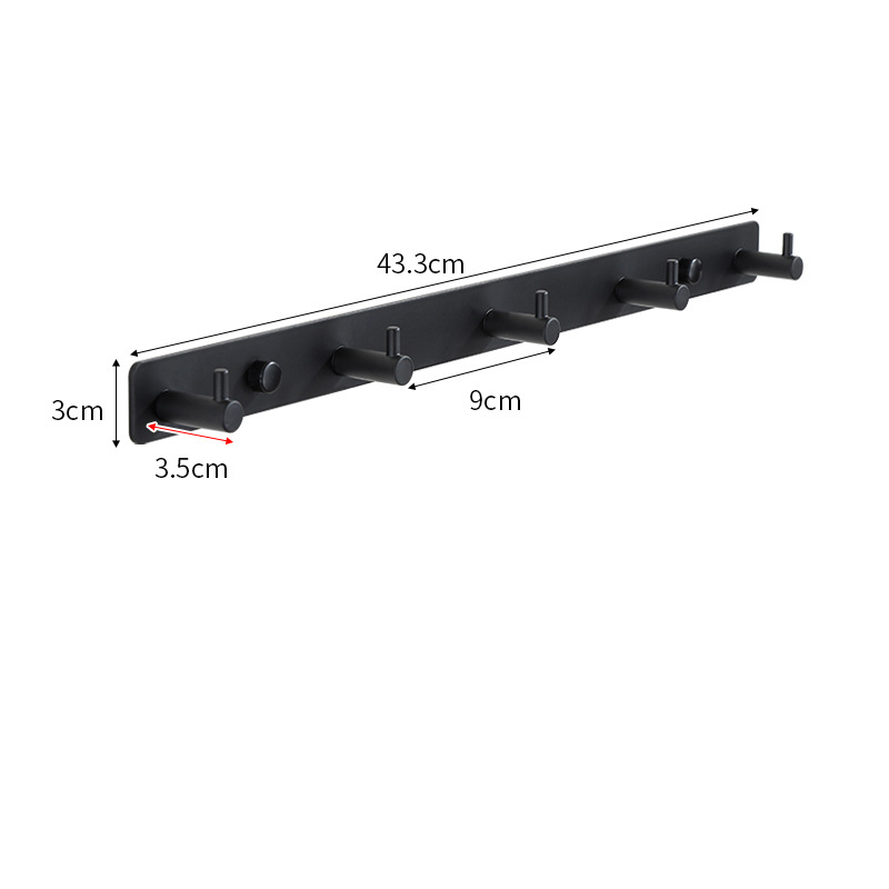 ตะขอสีดำ5อัน