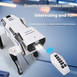 Programación AI Smart Dog Toy-Robot mecánico controlado por voz Aprende la codificación a través del baile y las historias