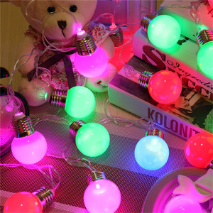 Multicolor <strong>LED</strong> <strong>String</strong> <strong>Light</strong> for Outdoor Camping Christmas &amp; Other Festivals Holiday Globe Ball Bulb <strong>String</strong> Lighting - Product Image 4