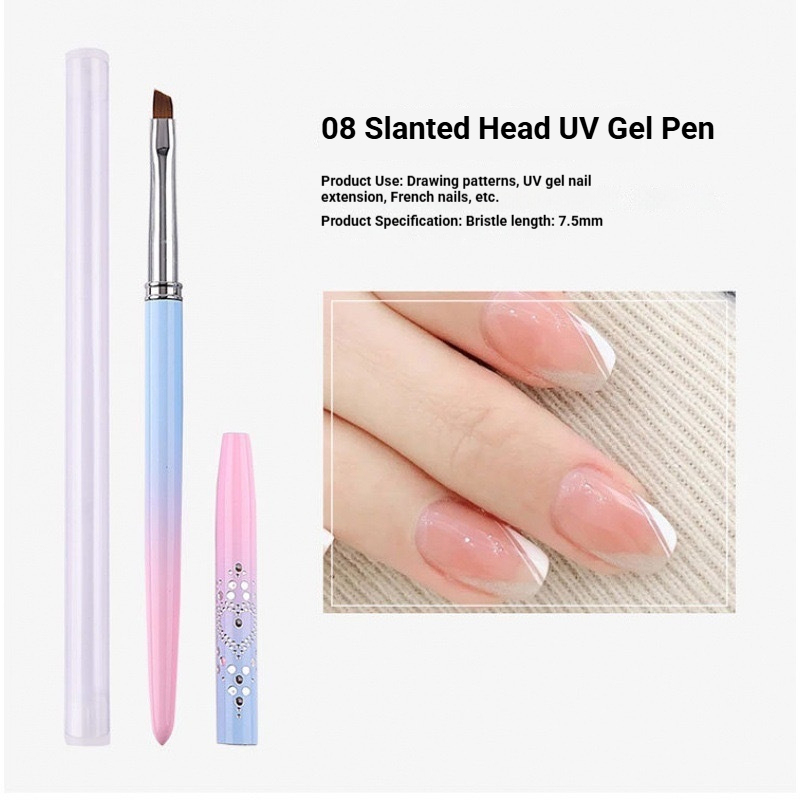 Pinceau gel biseauté