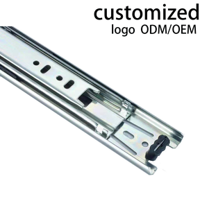 Geser laci 45mm kustom kelas komersial, ekstensi penuh penggeser furnitur kabinet baja gulung dingin - Product Image 1