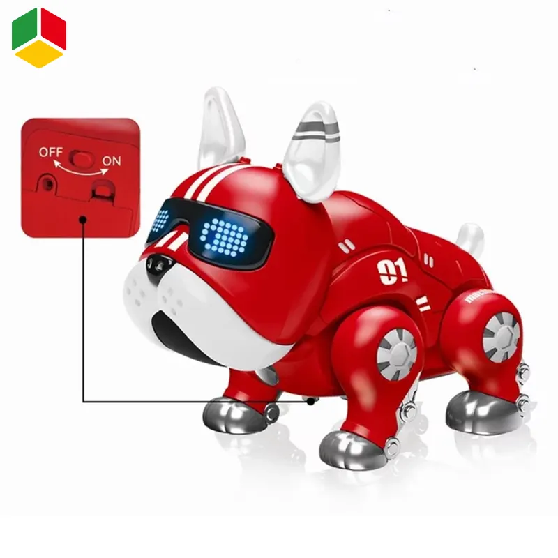 QS Kinder Interessantes elektrisches Roboters pielzeug Intelligente intelligente Tiere B/O Walking Dancing Shining Light Roboter Hund Haustier Spielzeug