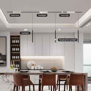 Led Track Light Linear Rail Cob Dimmable 48V <strong>Embedded</strong> Light Magnetic Track Rail Lamp Lighting <strong>System</strong> - Product Image 3