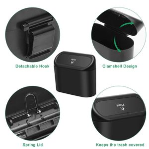 Çöp torbası ile küçük araba saklama kutusu çok fonksiyonlu otomotiv çöp kovaları renkli asmak suv can çöp kutusu - Product Image 3