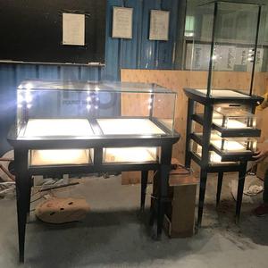 豪华优雅金属中密度纤维板珠宝手表展示柜柜台商场零售用发光二极管灯室内设计展示柜