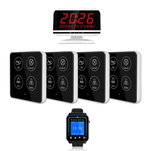 4-<strong>button</strong> Restaurant Guest Calling Pager One Key Call <strong>Wireless</strong> Waiter Waterproof Call Bell <strong>System</strong> - Product Image 5