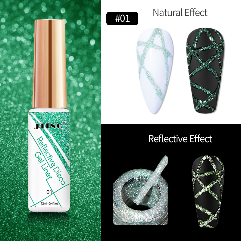 #01 Reflective disco liner gel