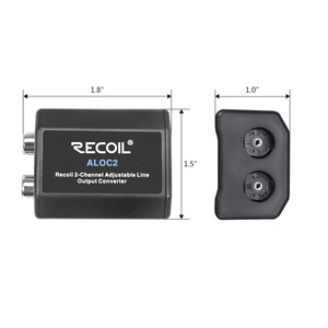Edge ALOC2-Cable de altavoz de 2 canales a RCA, convertidor de salida de línea ajustable con encendido remoto - Product Image 5