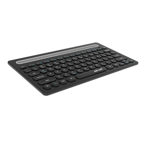 Teclado recargable de triple solución Bluetooth 5,0 + 3,0 + 2,4 Ghz Versión-Conéctese con 3 dispositivos-Soporte para móvil e iPad