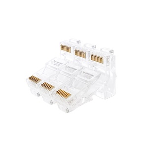 SZADP Modular RJ45 Connector Normal UTP Cat5e Cat6 Cat7 Cat8 Network Cable Crystal Head 8 Gold Plated Electronic <strong>Components</strong> - Product Image 1