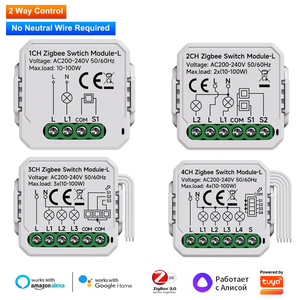 YiHiOO 10A 1 Channel Smart Switch Module Tuya Smart Life App <strong>Zigbee</strong> Smart Relay Switch Module <strong>Zigbee</strong> Smart Switch <strong>Controller</strong> - Product Image 6