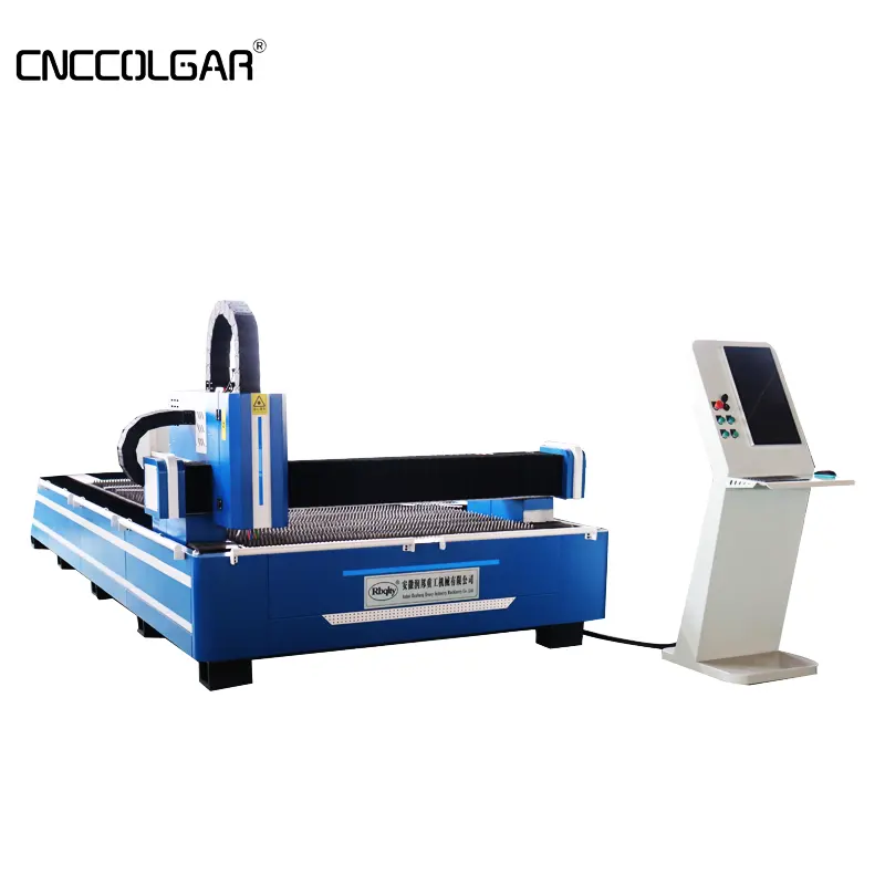 Mesin pemotong Laser serat logam, pemotong CNC satu tipe penggerak ganda 3000W